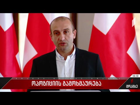 ოპოზიციის განცხადება ევროკავშირის წევრობის კანდიდატის სტატუსთან დაკავშირებით